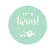 It's Twins! Round Baby Shower Gift Label Stickers-Set of 40-Andaz Press-Bubblegum Pink-