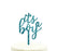 It's a Boy Baby Shower Glitter Acrylic Cake Toppers-Set of 1-Andaz Press-Aqua-