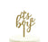It's a Boy Baby Shower Glitter Acrylic Cake Toppers-Set of 1-Andaz Press-Gold-