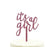 It's a Girl Baby Shower Glitter Acrylic Cake Toppers-Set of 1-Andaz Press-Gold-