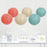 Ivory, Coral, Diamond Blue Hanging Paper Lanterns Decorative Kit-Set of 6-Andaz Press-