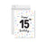 Jumbo Happy 15 Birthday Card with Envelope-Set of 1-Andaz Press-Sweet 15-
