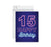 Jumbo Happy 15 Birthday Card with Envelope-Set of 1-Andaz Press-Neon Lights-