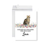 Jumbo Pet Sympathy Card with Envelope, Cat Grief Bereavement Card 8.5" x 11"-Set of 1-Andaz Press-American Shorthair Brown Tabby Cat-
