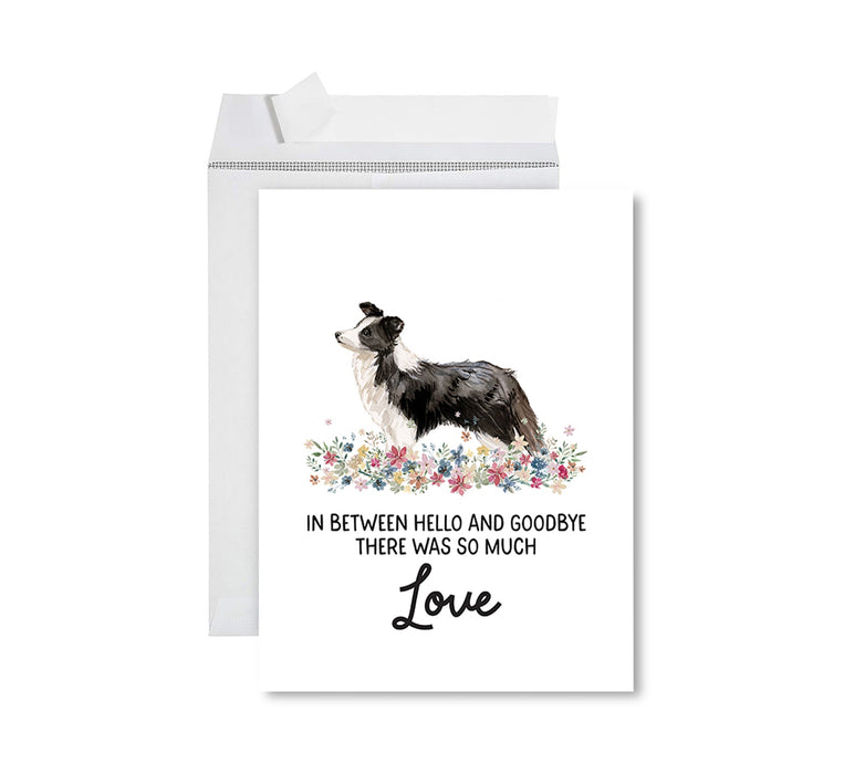Jumbo Pet Sympathy Card with Envelope, Dog Grief Bereavement Card, 8.5" x 11" Design 1-Set of 1-Andaz Press-Chihuahua-