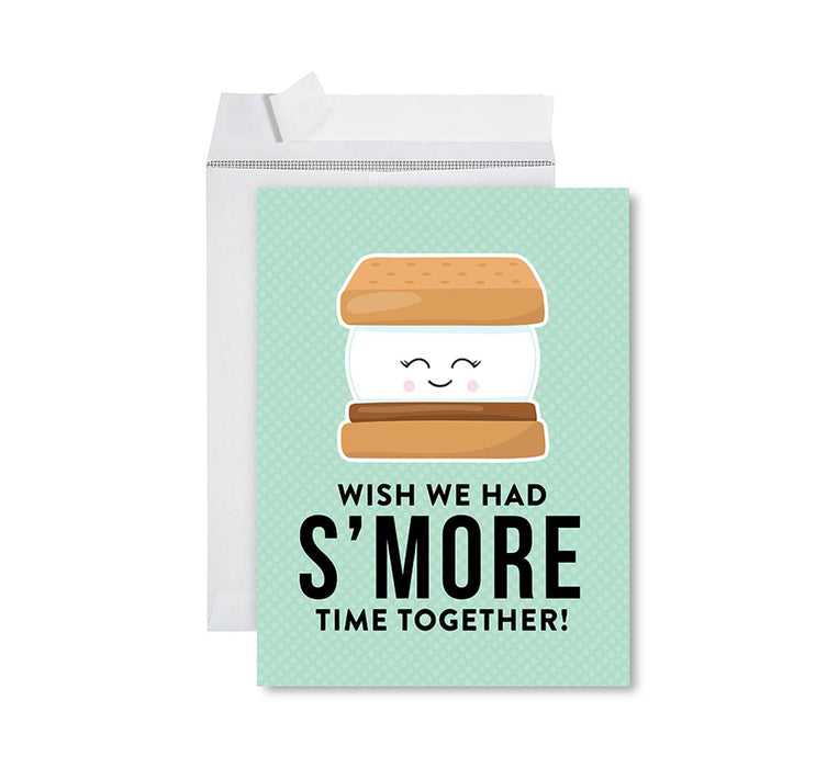 Jumbo Teacher Appreciation Cards - Best Staff Around Thank You Card with Envelope, 31 Designs-Set of 1-Andaz Press-S'more Time Together-