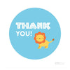 Jungle Safari Adventure Birthday Thank You Circle Gift Tags-Set of 24-Andaz Press-