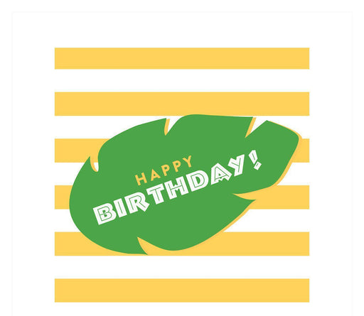 Jungle Safari Adventure Birthday Thank You Square Gift Tags-Set of 24-Andaz Press-Happy Birthday-