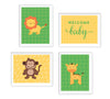 Jungle Safari Baby Shower Party Signs & Graphic Decorations-Set of 4-Andaz Press-