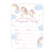 Kids Birthday Blank Party Invitations with Envelopes-Set of 24-Andaz Press-Unicorn-