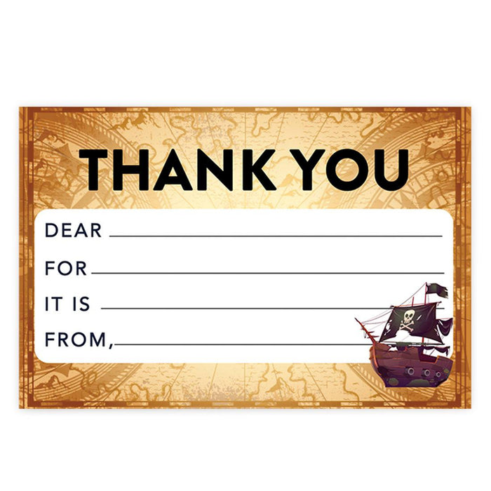 Kids Fill in the Blank Thank You Cards, For Party Guests-Set of 20-Andaz Press-Colorful Dinosaurs-