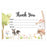 Kids Fill in the Blank Thank You Cards, For Party Guests-Set of 20-Andaz Press-Colorful Dinosaurs-