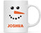 Kids Personalized Christmas Hot Chocolate Coffee Mug Gift Snowman with Carrot Nose-Set of 1-Andaz Press-