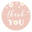 Kids Round Party Favor Thank You Stickers, For Kids Treat Bags-Set of 80-Andaz Press-Daisy-