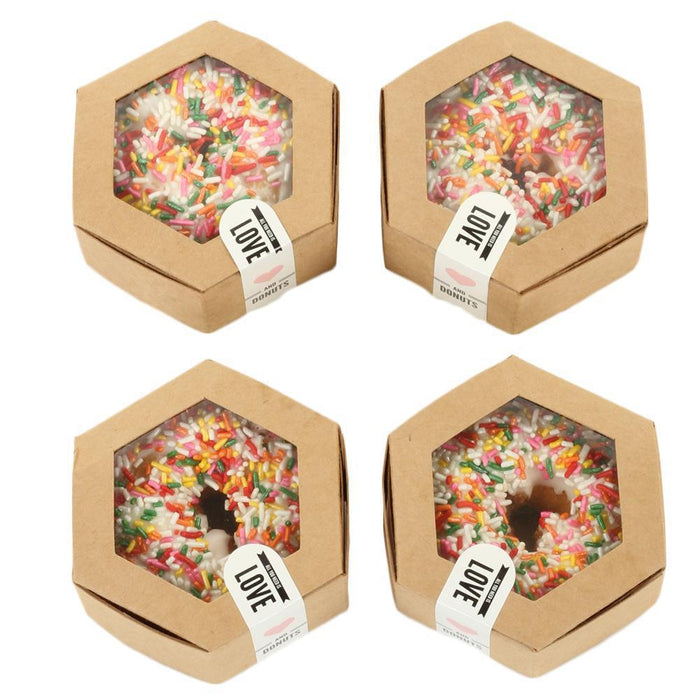 Kraft Tuck Box Donut Favor Box-Set of 50-Andaz Press-