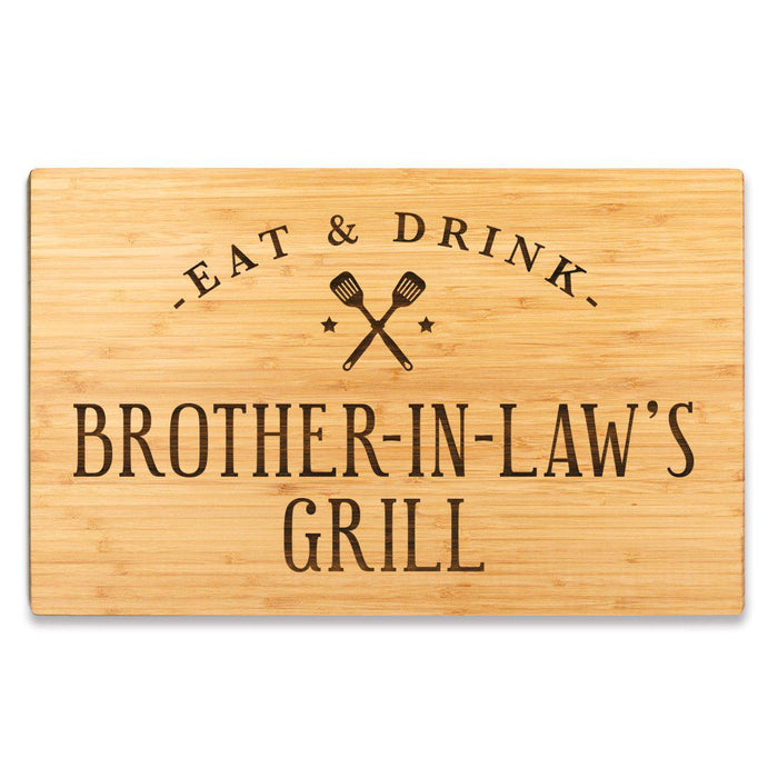 Large Bamboo Wood BBQ Cutting Board Gift-Set of 1-Andaz Press-Auntie-