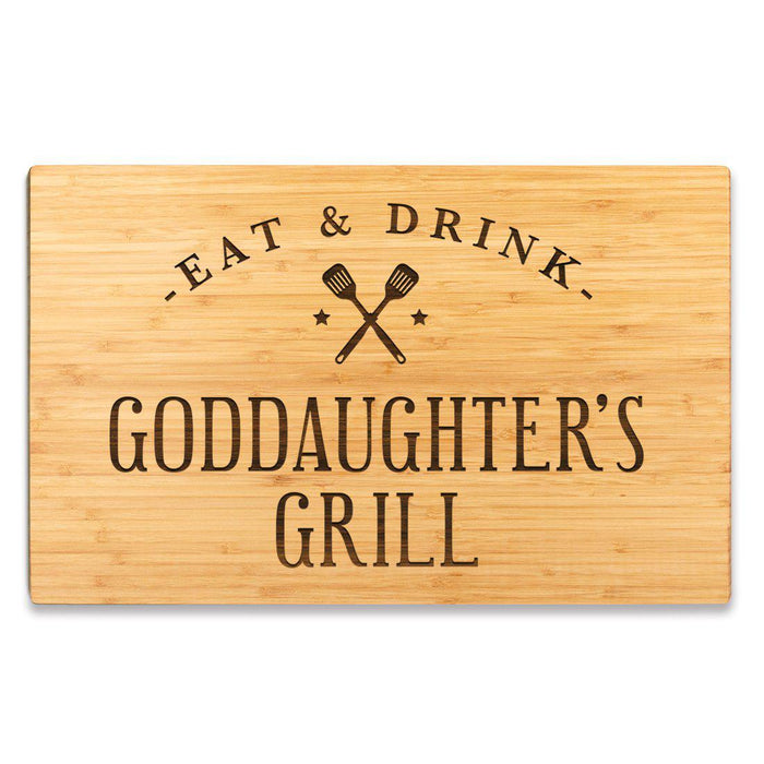 Large Bamboo Wood BBQ Cutting Board Gift-Set of 1-Andaz Press-Auntie-