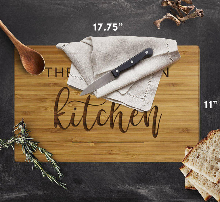 Large Custom Bamboo Wood Cutting Board Gift, Kitchen, Modern-Set of 1-Andaz Press-Newlyweds Custom-