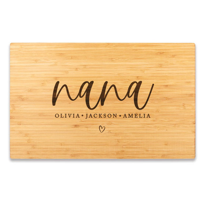 Large Custom Mother's Day Cutting Board, Set of 1-Set of 1-Andaz Press-Love You Mom-