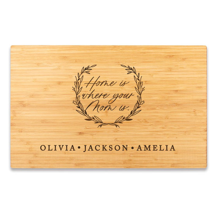 Large Custom Mother's Day Cutting Board, Set of 1-Set of 1-Andaz Press-Love You Mom-