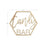 Large Laser Cut Candy Bar Hexagon Wood Bar Sign-Koyal Wholesale-