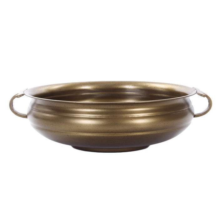 Large Urli Bowl-Set of 1-Koyal Wholesale-Antique Brass-