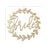 Laser Cut Wood Bride Groom Leaf Wreath Chair Signs-Set of 2-Koyal Wholesale-