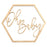 Laser Cut Wood Oh Baby Sign-Set of 1-Koyal Wholesale-