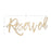 Laser Cut Wood Scripted Reserved Chair Signs-Set of 6-Koyal Wholesale-