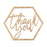 Laser Cut Wood Thank You Sign-Set of 1-Koyal Wholesale-