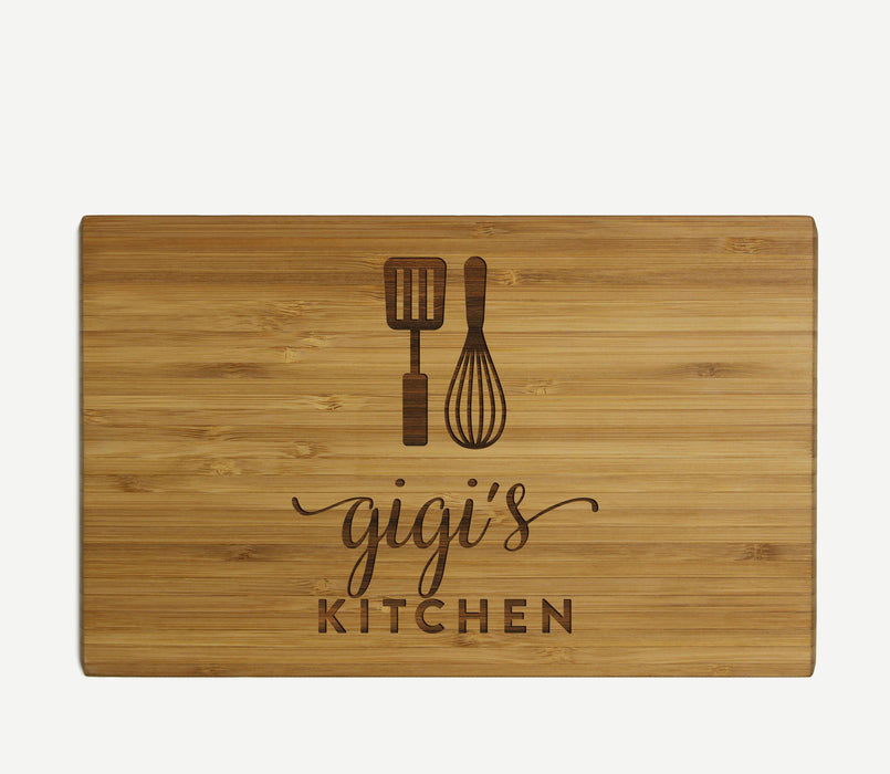 Laser Engraved Small Bamboo Wood Cutting Board-Set of 1-Andaz Press-Mimi's Kitchen-