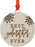 Laser Engraved Wood Christmas Ornament, Best Godmother Ever, Snowflakes-Set of 1-Andaz Press-