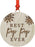 Laser Engraved Wood Christmas Ornament, Best Pop Pop Ever, Snowflakes-Set of 1-Andaz Press-