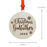 Laser Engraved Wood Christmas Ornament, First Christmas as Godfather, Custom Year-Set of 1-Andaz Press-