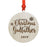 Laser Engraved Wood Christmas Ornament, First Christmas as Godfather, Custom Year-Set of 1-Andaz Press-