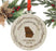 Laser Engraved Wood Christmas Ornament, First Christmas in Georgia, Custom Year-Set of 1-Andaz Press-