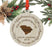Laser Engraved Wood Christmas Ornament, First Christmas in South Carolina, Custom Year-Set of 1-Andaz Press-