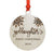 Laser Engraved Wood Christmas Ornament, Goddaughter's 1st Christmas, Custom Year, Snowflakes-Set of 1-Andaz Press-