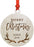 Laser Engraved Wood Christmas Ornament, Merry Christmas Gigi, Custom Year, Deer Antlers-Set of 1-Andaz Press-