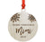 Laser Engraved Wood Christmas Ornament, Merry Christmas Mimi, Custom Year, Snowflakes-Set of 1-Andaz Press-