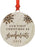 Laser Engraved Wood Christmas Ornament, Our First Christmas As Grandparents, Custom Year, Snowflakes-Set of 1-Andaz Press-