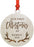 Laser Engraved Wood Christmas Ornament, Our First Christmas as a Family, Custom Year, Deer Antlers-Set of 1-Andaz Press-