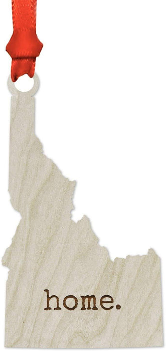 Laser Engraved Wood US State Christmas Ornament, Home-Set of 1-Andaz Press-Alabama-