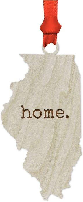 Laser Engraved Wood US State Christmas Ornament, Home-Set of 1-Andaz Press-Alabama-