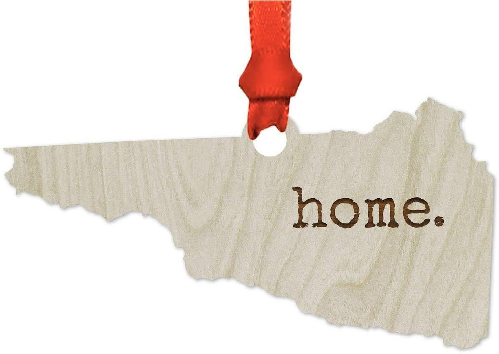 Laser Engraved Wood US State Christmas Ornament, Home-Set of 1-Andaz Press-Alabama-