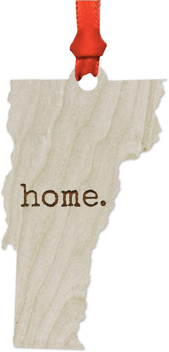 Laser Engraved Wood US State Christmas Ornament, Home-Set of 1-Andaz Press-Alabama-