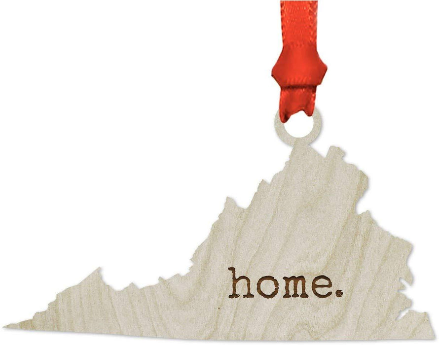 Laser Engraved Wood US State Christmas Ornament, Home-Set of 1-Andaz Press-Alabama-