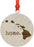 Laser Engraved Wood US State Christmas Ornament, Home-Set of 1-Andaz Press-Hawaii-