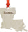 Laser Engraved Wood US State Christmas Ornament, Home-Set of 1-Andaz Press-Louisiana-
