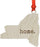 Laser Engraved Wood US State Christmas Ornament, Home-Set of 1-Andaz Press-New York-